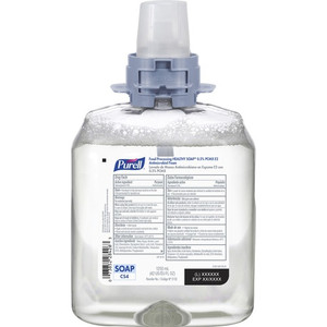 PURELL CS4 Food Processing HEALTHY SOAP 0.5% PCMX E2 Antimicrobial Foam Refill - Light Floral Scent - 1.32 quart - Oil Remover, Soil Remover, Kill Germs - Hand, Food Processing Industry - Antibacterial