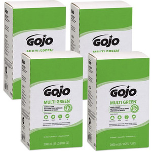 Gojo Multi Green Hand Cleaner - Citrus Scent - 2.11 quart - Soil Remover, Dirt Remover, Kill Germs - Hand - Green - (GOJ726504CT)