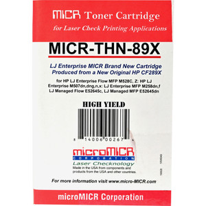 microMICR MICR Laser Toner Cartridge 89X (CF289X) - Black - 1 Each (MCMMICRTHN89X)