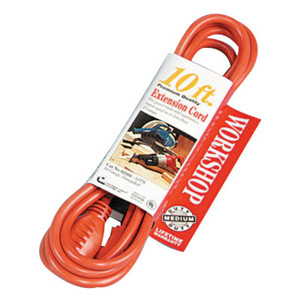 16/3 SJTW THREE CONDUCTOR ROUND ORANGE CORD 10' (172-02304)