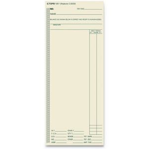 TOPS Time Clock Cards, Replacement for ATR206/C3000/M-154, One Side, 3.38 x 8.25, 500/Box (TOP1261) View Product Image