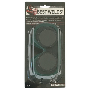BEST WELDS - BW GOGGLE FIXED FRONT FLEX  50MM-SH-5  - 901-WG-FF-50MM (1 EA = 1 EA)