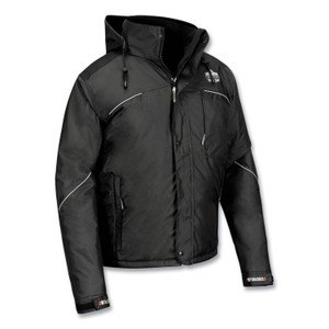 ergodyne N-Ferno 6467 Winter Work Jacket with 300D Polyester Shell, 4X-Large, Black