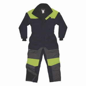 ergodyne N-Ferno 6475 Insulated Freezer Coverall, 5X-Large, Navy