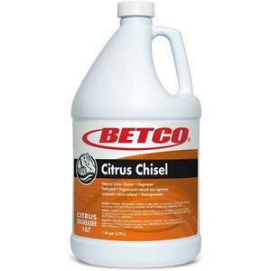 Betco Citrus Chisel Cleaner/Degreaser - For Multipurpose - 128 fl oz (4 quart) - Citrus Scent - Recommended For: Grease Remover, Oil Remover - Non-flammable, Deodorize