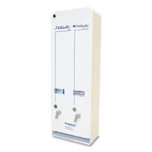 Impact Naturelle J6-RC Enamel Feminine Dual Dispenser, Metal, 10.63 x 5.63 x 30.5, White (IMP25191000)
