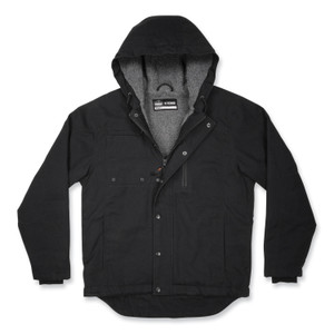 ergodyne N-Ferno 6468 Duck Canvas Work Jacket, 4X-Large, Black