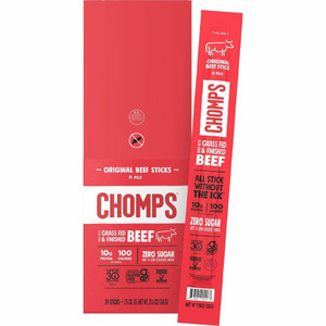 CHOMPS Original Beef Snack Sticks - Gluten-free - Original Beef Jerky - 1.15 oz