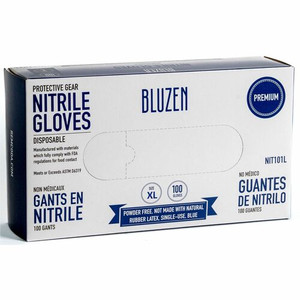 Remcoda Extra-Strength Nitrile Gloves - 4 mil Thickness - Chemical Protection - X-Large Size - For Right/Left Hand - Nitrile