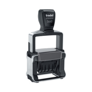 Trodat Professional 5-in-1 Date Stamp, Self-Inking, 1 x 1.63, Blue/Red (USST5444) View Product Image