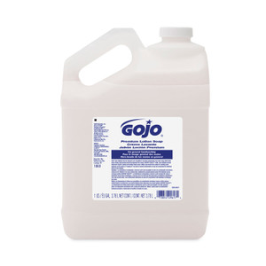 GOJO White Premium Lotion Soap Refill, Waterfall Scent, 1 gal, 4/Carton