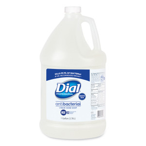 Dial Professional Antibacterial Liquid Hand Soap for Sensitive Skin Refill, Light Floral Scent, 1 gal, 4/Carton