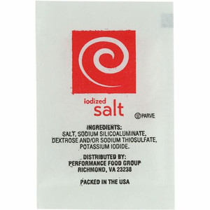 Sugar Foods Salt Packets - 0.02 oz - 1000/Bag