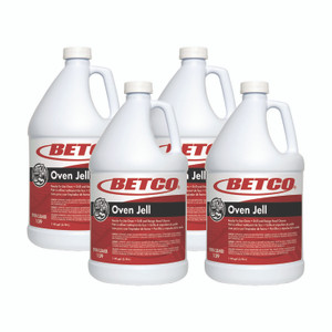 Betco Oven Jell Cleaner, Lemon Scent, 1 gal Bottle, 4/Carton