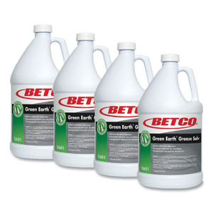 Betco BioActive Solutions Grease Solv, Orange Scent, 1 gal Bottle, 4/Carton