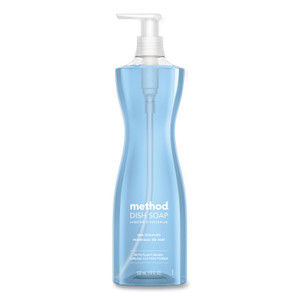 Method Dish Soap Pump, Hour-Glass Bottle Shape, Sea Minerals Scent, 18 oz Pump Bottle, 6/Carton
