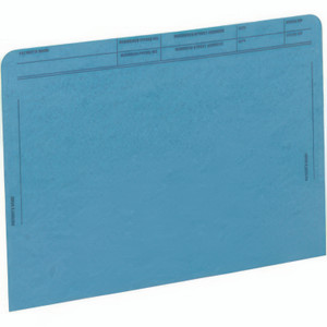 Medical Arts Press Patient File Pocket, Letter Size, Blue, 50/Box