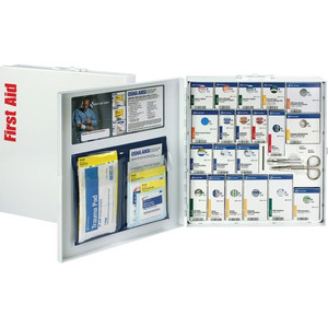 First Aid Only Large SC First Aid Meds Cabinet - 242 x Piece(s) For 50 x Individual(s) - White