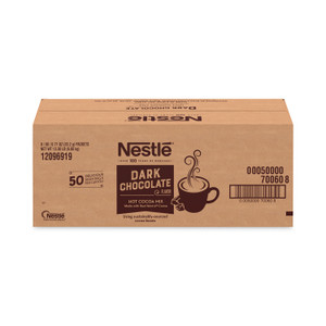 Nestl Hot Cocoa Mix, Dark Chocolate, 0.71 Packets, 50 Packets/Box, 6 Boxes/Carton Nestl Hot Cocoa Mix, Dark Chocolate, 0.71 Packets, 50 Packets/Box, 6 Boxes/Carton