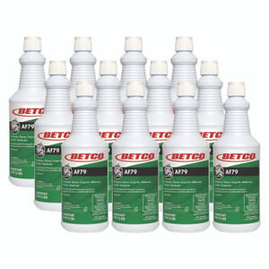 Betco AF79 Disinfectant Cleaner, Citrus Bouquet Scent, 32 oz Bottle, 12/Carton
