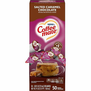 Coffee mate Salted Caramel Choc. Creamers - Salted Caramel Chocolate Flavor - 1 Serving - 50/Box