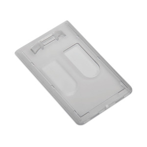 AbilityOne 8455016988430, SKILCRAFT Dual Card ID Holder, Horizontal/Vertical, 2.13" x 3.38, Frosted, Dozen AbilityOne 8455016988430, SKILCRAFT Dual Card ID Holder, Horizontal/Vertical, 2.13" x 3.38, Frosted, Dozen