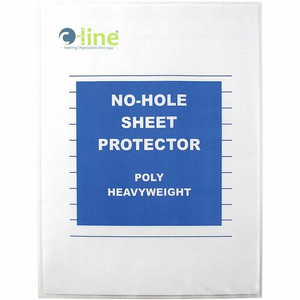 C-Line No-Hole Poly Sheet Protectors - For Letter 8 1/2" x 11" Sheet - Clear - Polypropylene