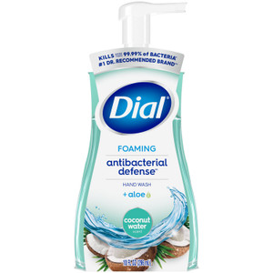 Dial Antibacterial Foaming Hand Wash, Coconut Water Scent, 10 oz, 8/Carton