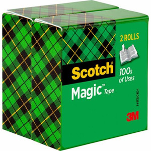 Scotch Magic Tape - 72 yd Length x 0.75" Width - 3" Core - Clear