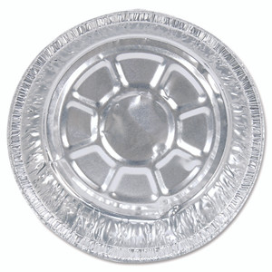 HFA Round Aluminum Container, 24 oz, 7" Diameter, Silver, 500/Carton