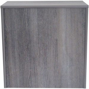 Lorell Essentials 2-shelf Stack-on Bookcase - 36" Height x 36" Width x 15" Depth - 2 Shelve(s) - Material: Laminate, Metal - Finish: Weathered Charcoal - Stackable, Cam Lock