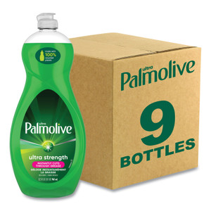 Palmolive Dishwashing Liquid, Green Scent, 32.5 oz Bottle, 9/Carton
