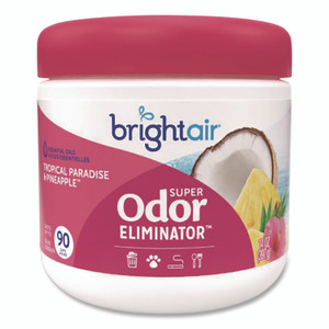 BRIGHT Air Super Odor Eliminator, Tropical Paradise and Pineapple, 14 oz Jar