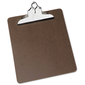 AbilityOne 7520002815918 SKILCRAFT Composition Board Clipboard, 5.5" Clip Capacity, Holds 8.5 x 11 Sheets, Brown (NSN2815918) View Product Image