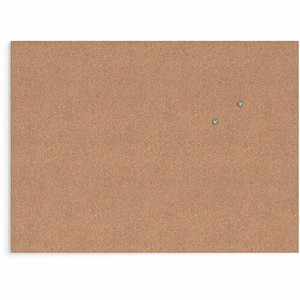 U Brands Frameless Cork Canvas Bulletin Board - 18" Board Height x 24" Board Width - Natural Cork Surface - Self-healing, Durable, Mounting System, Tackable, Frameless