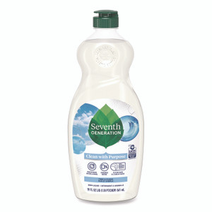 Seventh Generation Natural Dishwashing Liquid, Free and Clear, 19 oz Bottle