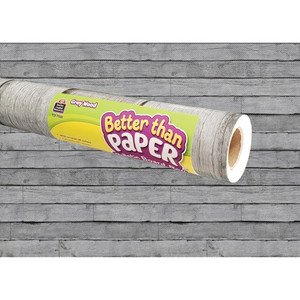 Teacher Created Resources Bulletin Board Roll - Bulletin Board, Poster, Student - 12 ft Height x 48" Width - Gray Wood - Fabric