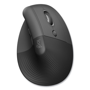 Logitech Lift for Business Vertical Ergonomic Mouse, 2.4 GHz Frequency/32 ft Wireless Range, Right Hand Use, Graphite