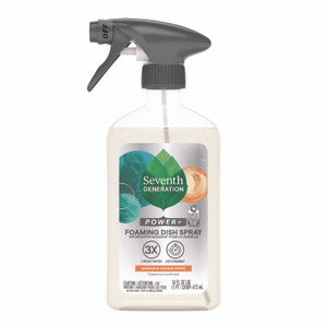Seventh Generation Foaming Dish Spray, Mandarin Orange Scent, 16 oz Bottle