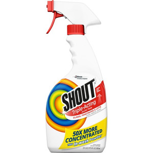 Shout Laundry Stain Remover - Concentrate - Color Safe, Washable, Refillable - Clear - (SJN356160)