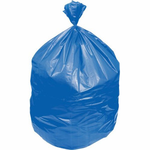 Heritage Eco Blend Max Can Liners - 60 gal Capacity - 38" Width x 58" Depth x 0.80 mil (20 Micron) Thickness - Low Density - Blue Tint - Linear Low-Density Polyethylene (LLDPE), Resin