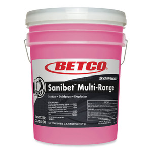 Betco Symplicity Sanibet Multi-Range Sanitizer Disinfectant Deodorizer, 5 gal Pail Betco Symplicity Sanibet Multi-Range Sanitizer Disinfectant Deodorizer, 5 gal Pail