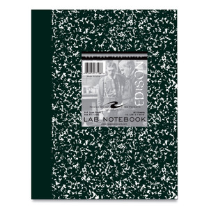 Roaring Spring Lab and Science Marble Notebook, Quadrille Rule (5 sq/in), Green Marble Cover, (60) 10.13 x 7.88 Sheets, 24/Carton