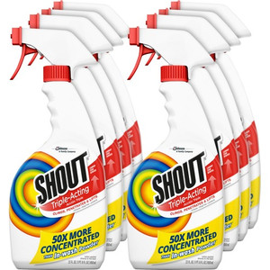 Shout Laundry Stain Remover - Concentrate - Color Safe, Washable, Refillable - Clear - (SJN356160CT)