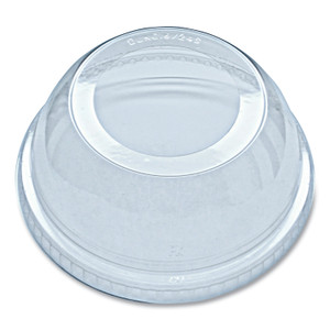 Fabri-Kal Greenware Cold Drink Lids, Dome, Fits 16 oz to 24 oz Cold Cups, Plastic, Clear, 1,000/Carton
