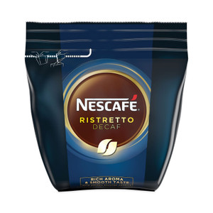Nescaf Ristretto Decaffeinated Blend Coffee, 8.8 oz Bag, 4/Carton