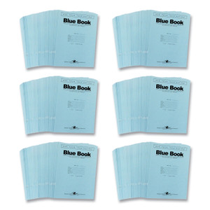 Roaring Spring Examination Blue Book, Wide/Legal Rule, Blue Cover, (12) 11 x 8.5 Sheets, 300/Carton