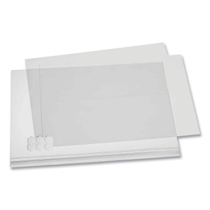 Durable Self-Adhesive Water-Resistant Sign Holder, 11 x 17, Clear Frame, 5/Pack