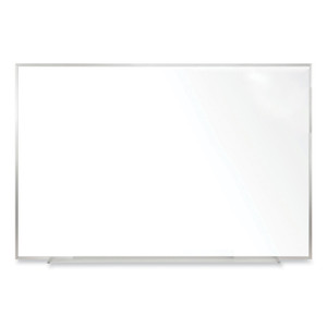 Ghent Non-Magnetic Whiteboard with Aluminum Frame, 48.63" x 48.47", White Surface, Satin Aluminum Frame