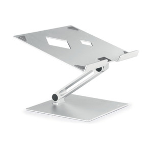 Durable Folding Adjustable Laptop Mount, Silver, Supports 11 lbs